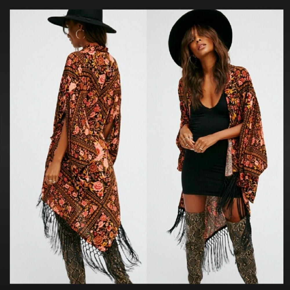 spell x free people babushka kimono amber OS …